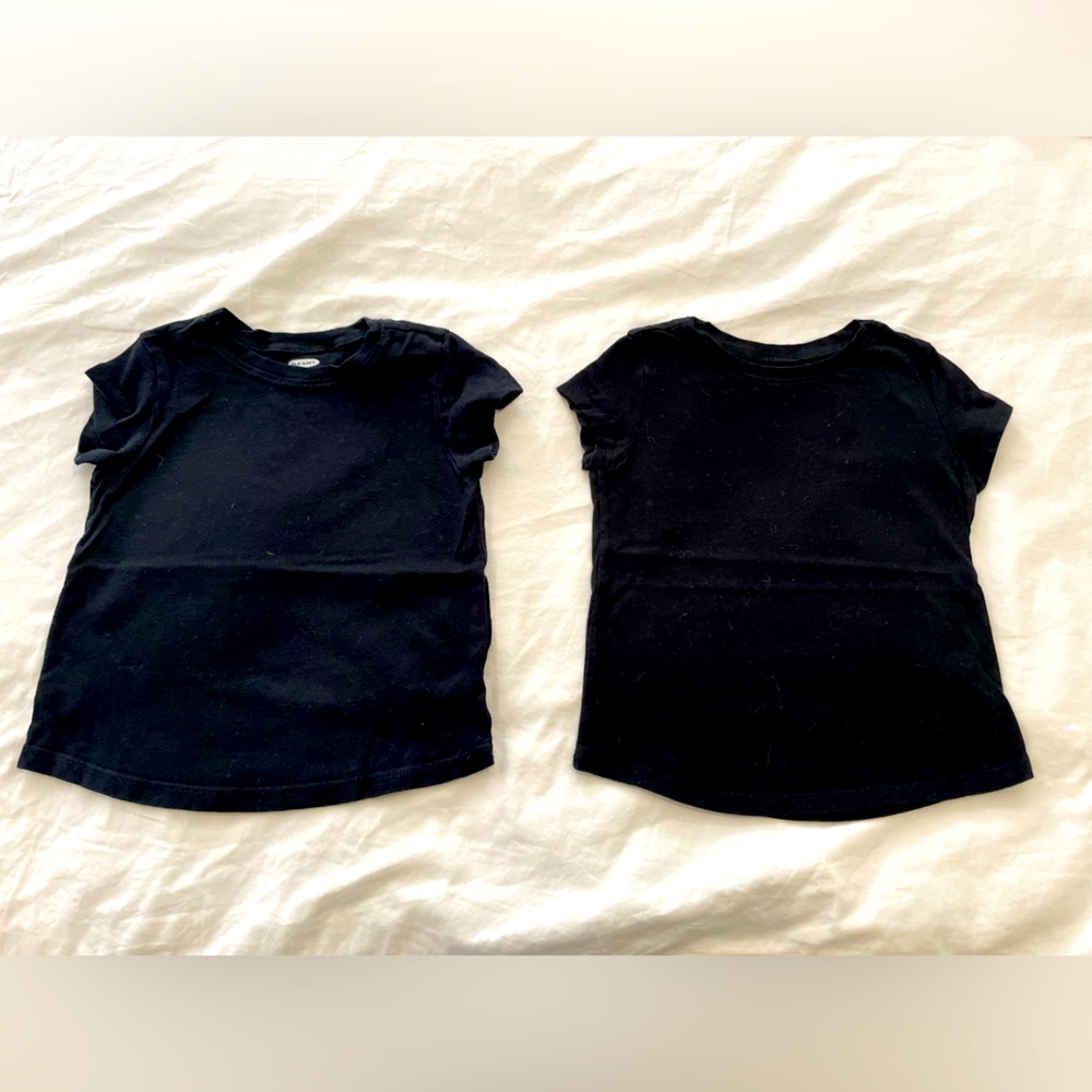 2-Fer! 2 Old Navy black tees in size 3T girl. Perfect for spring and summer!
